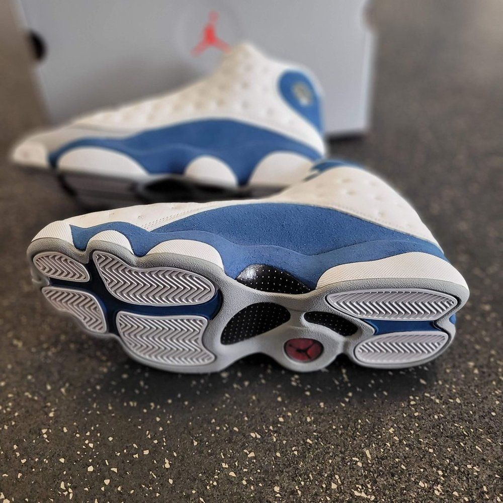 Nike Air Jordan 13 French Blue White GS (DJ3003-164) Youth Size 6.5Y - Picture 7 of 8